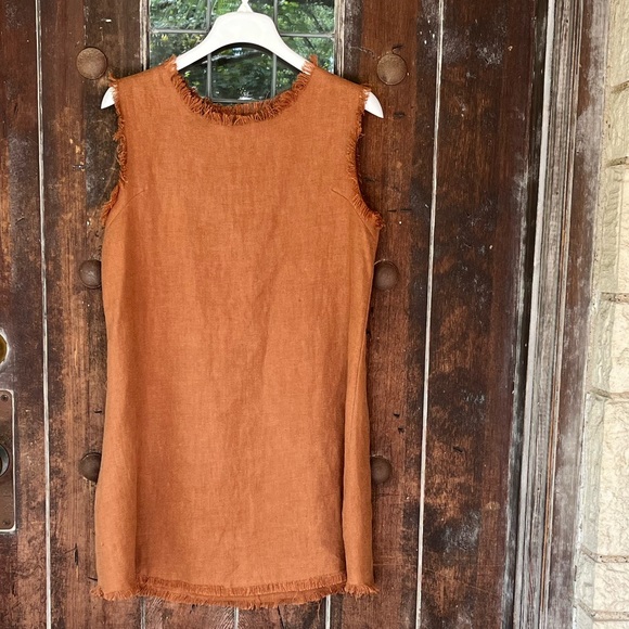 COLINE (French Brand) | Shift Dress Rust color - Picture 1 of 10